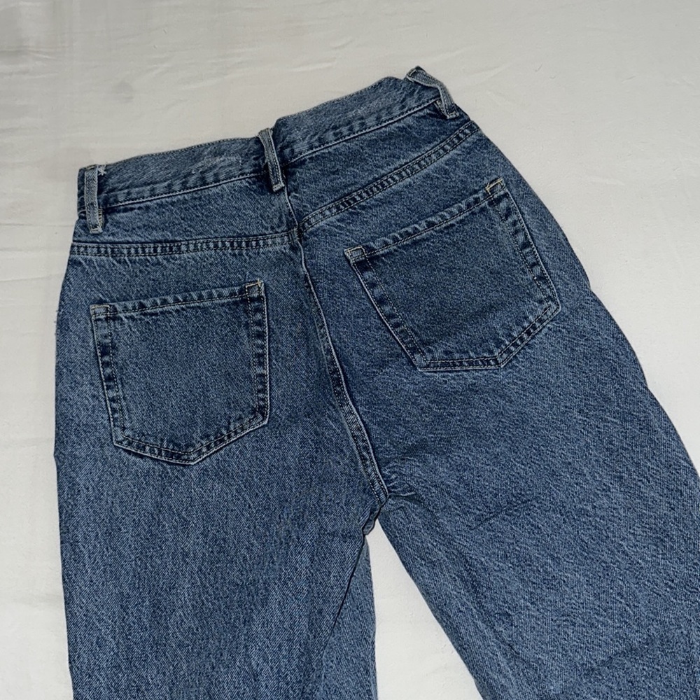 NWOT PacSun Medium Wash High Rise Straight Denim Jeans Pants - Picture 2 of 9